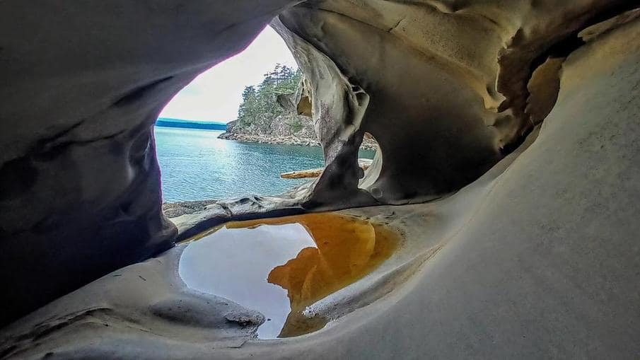 Sand Cave Galiano Island