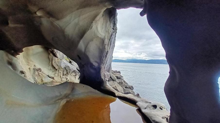 Sandstone cave Galiano Island